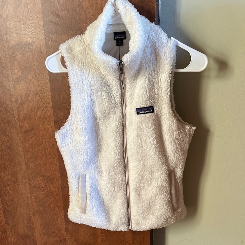 Patagonia White Fleece Vest